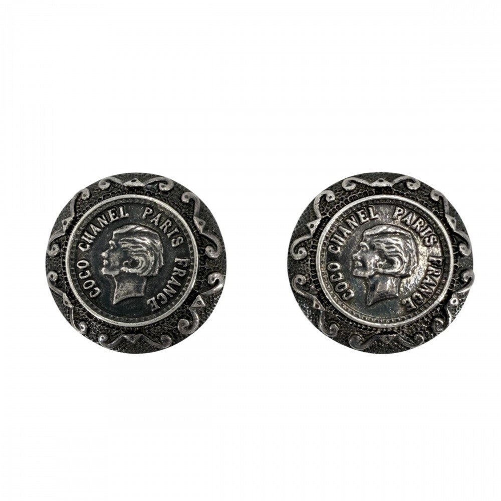CHANEL Silver Earrings